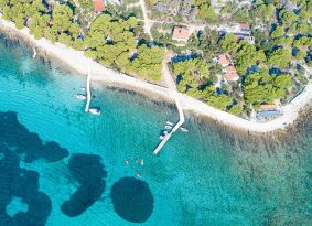 Halbtagesausflug Blaue Lagune und Solta Island von Trogir
